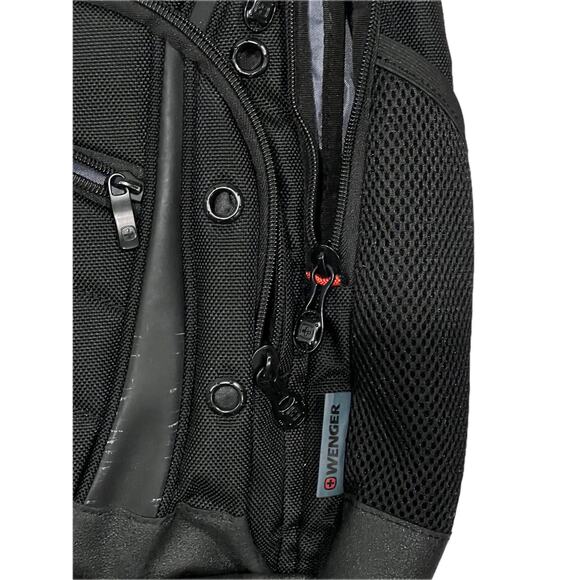 Swiss Gear Wenger Synergy Laptop Backpack Black Ballistic - Picture 3 of 6